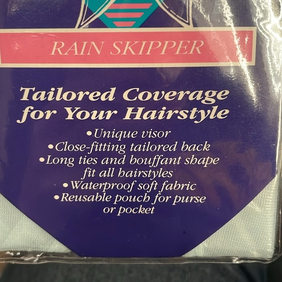 Vintage Andre Rain and Wind Bonnet Hat set of 2 - Picture 4 of 6